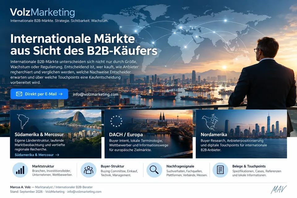 Mercados internacionais pela perspectiva do comprador B2B
